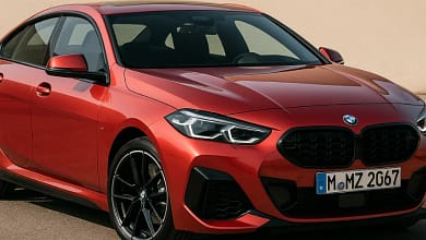 2025 BMW 2-Series Gran Coupe in front view, parked on road.