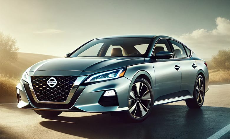 2024 Nissan Altima parked outdoors with a sleek design.