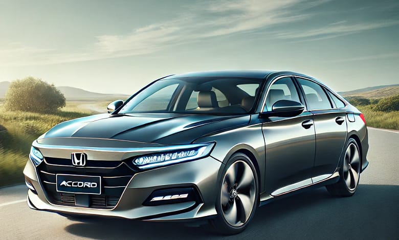 2025 Honda Accord with sleek design and stylish headlights.