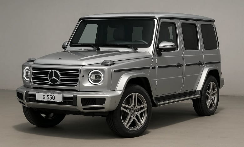 2025 Mercedes-Benz G550, showcasing its iconic luxury design and off-road capability.